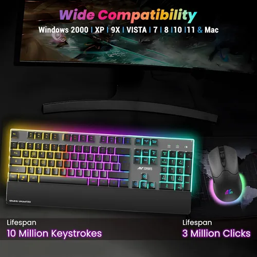 Ant Esports KM500 Pro Wireless Keyboard and Mouse Combo